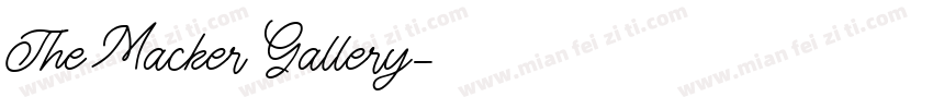 The Macker Gallery字体转换